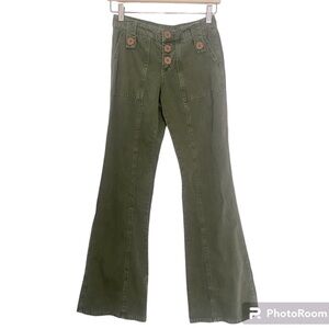 Y2K dELiA*s Vintage 2000 flare green denim jeans size 1/2